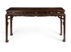 A large Chinese ironwood table