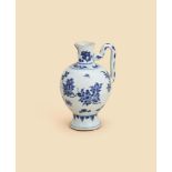 A Chinese blue and white ewer