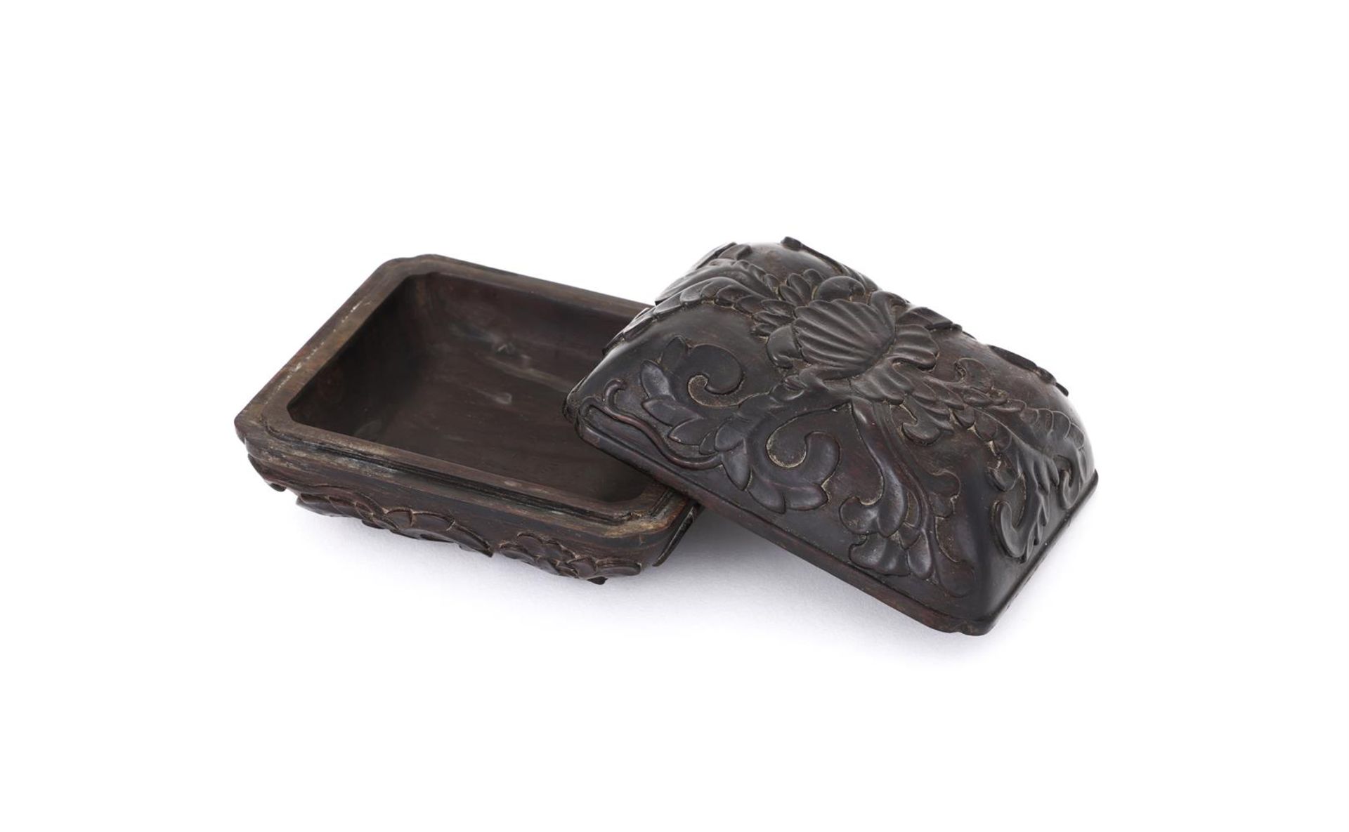 A Chinese zitan box and cover - Bild 3 aus 3