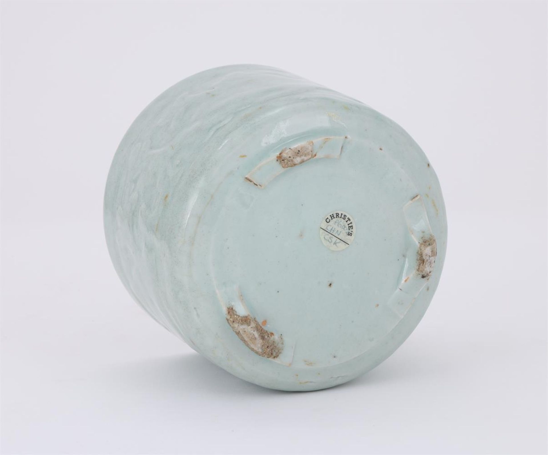 A Chinese celadon glazed 'peony' censer - Image 3 of 4