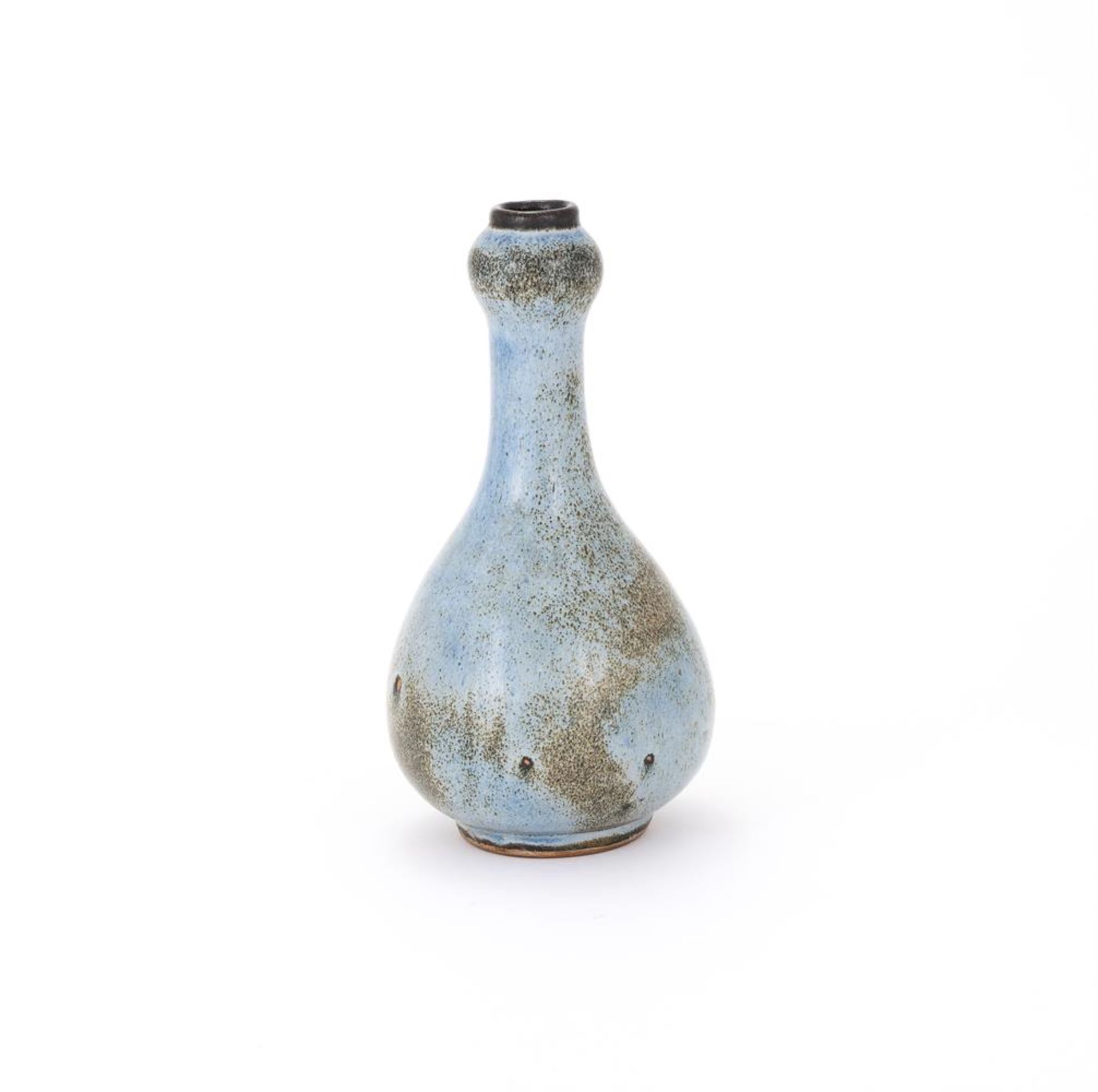 A Chinese Yixing Jun-glazed garlic mouth vase - Bild 2 aus 3