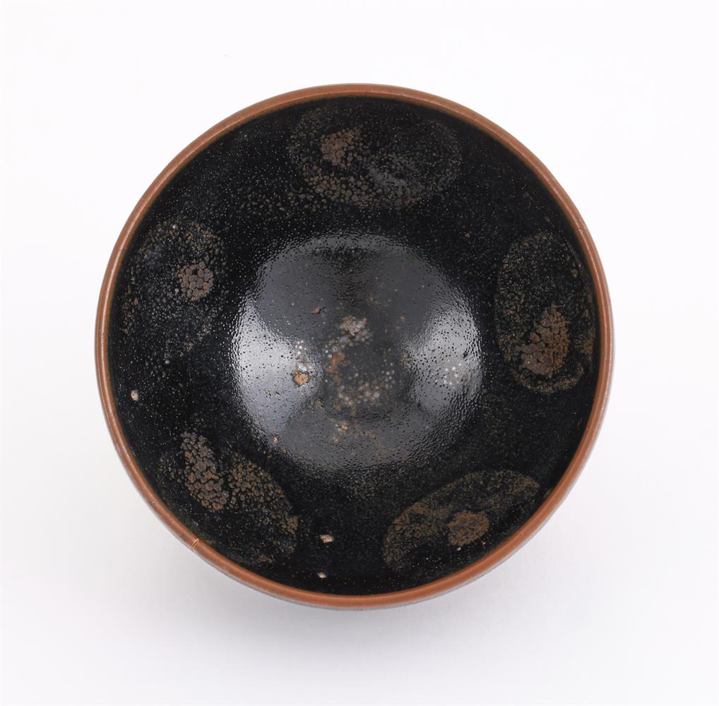 A Chinese 'Henan' russet-splashed black glazed bowl - Image 4 of 6