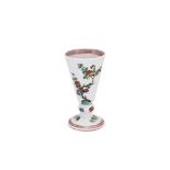 A Chinese Famille Verte goblet