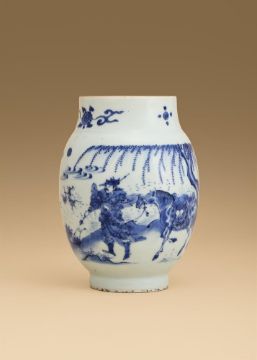 A fine Chinese blue and white vase