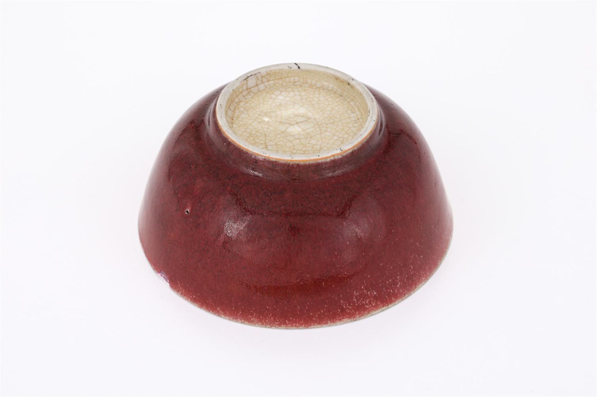 A Chinese Langyao red monochrome bowl - Bild 2 aus 2