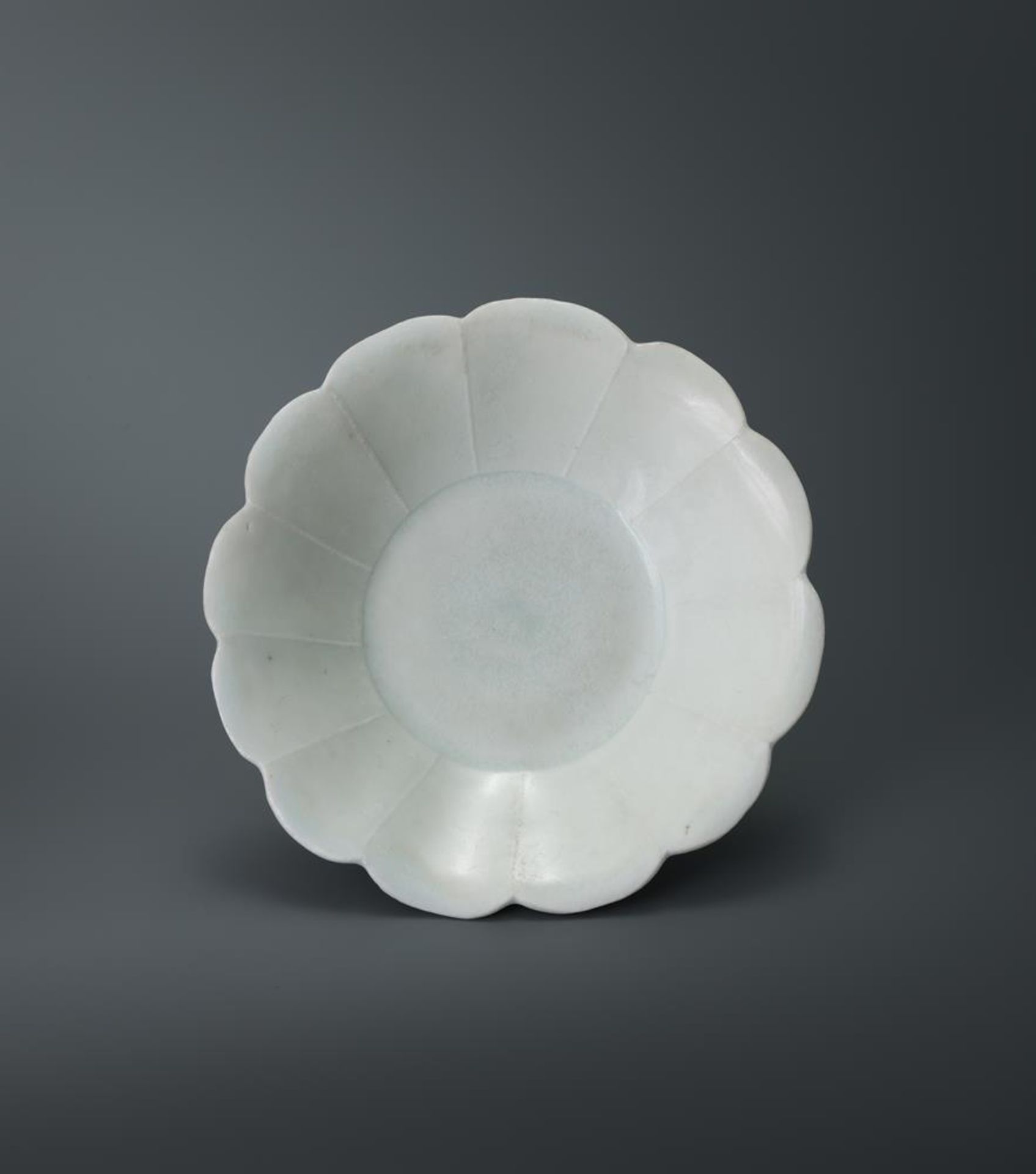 A Chinese Qingbai lobed saucer