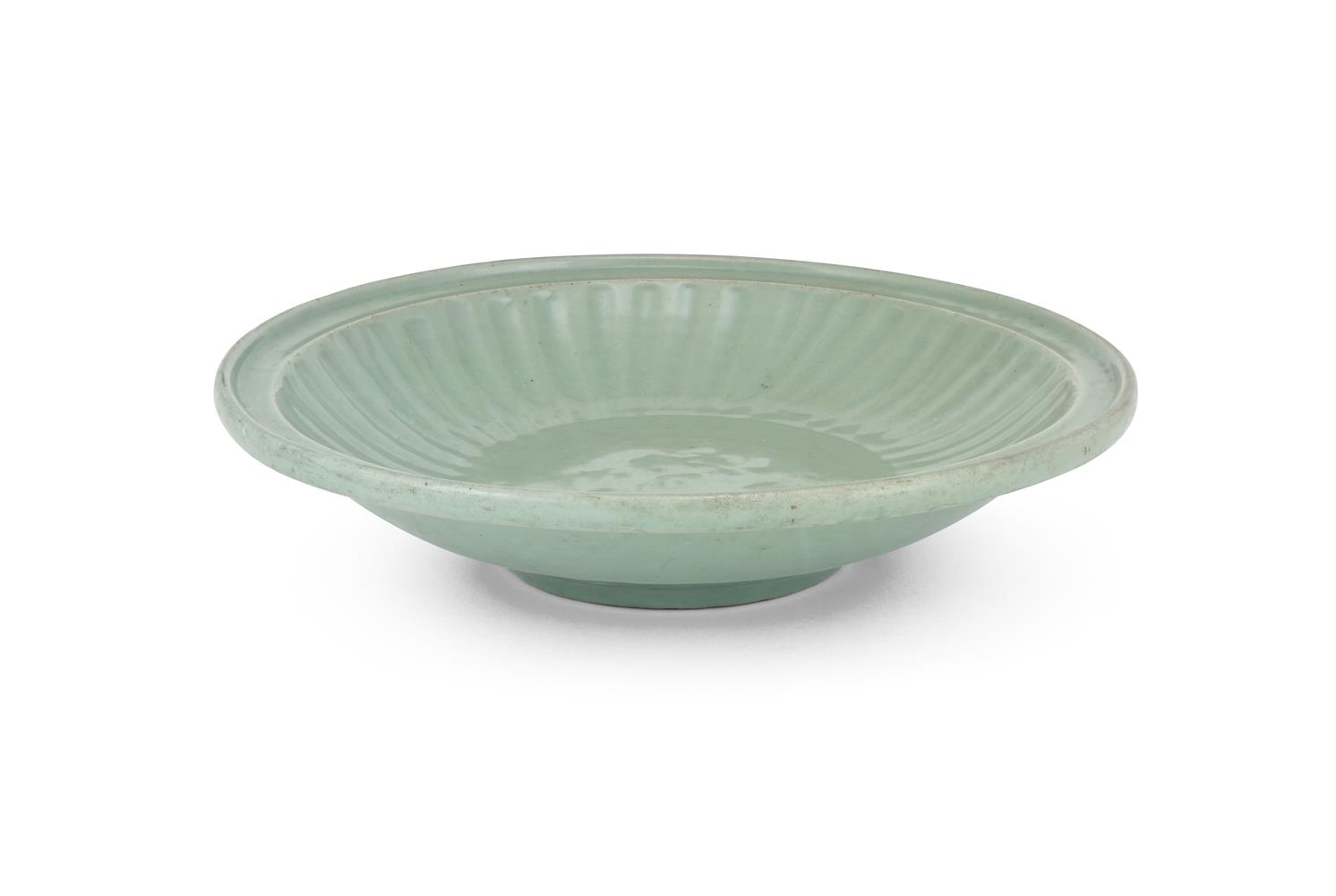 A large Chinese celadon Longquan dish - Image 2 of 3