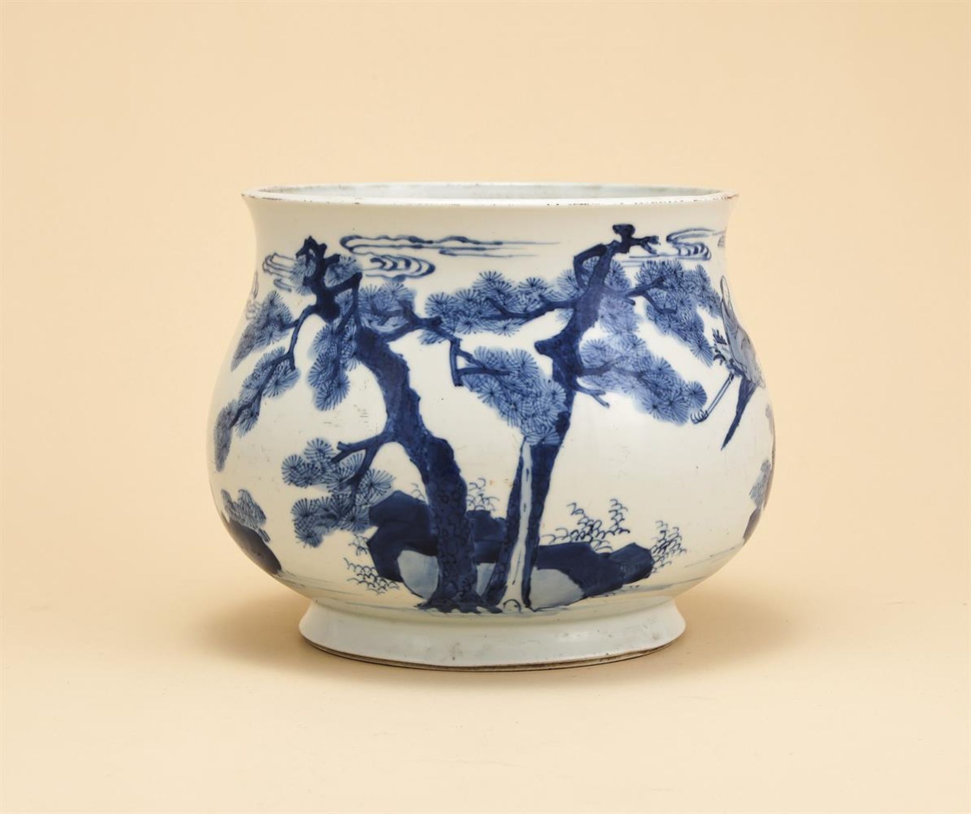A Chinese blue and white censer - Bild 3 aus 5