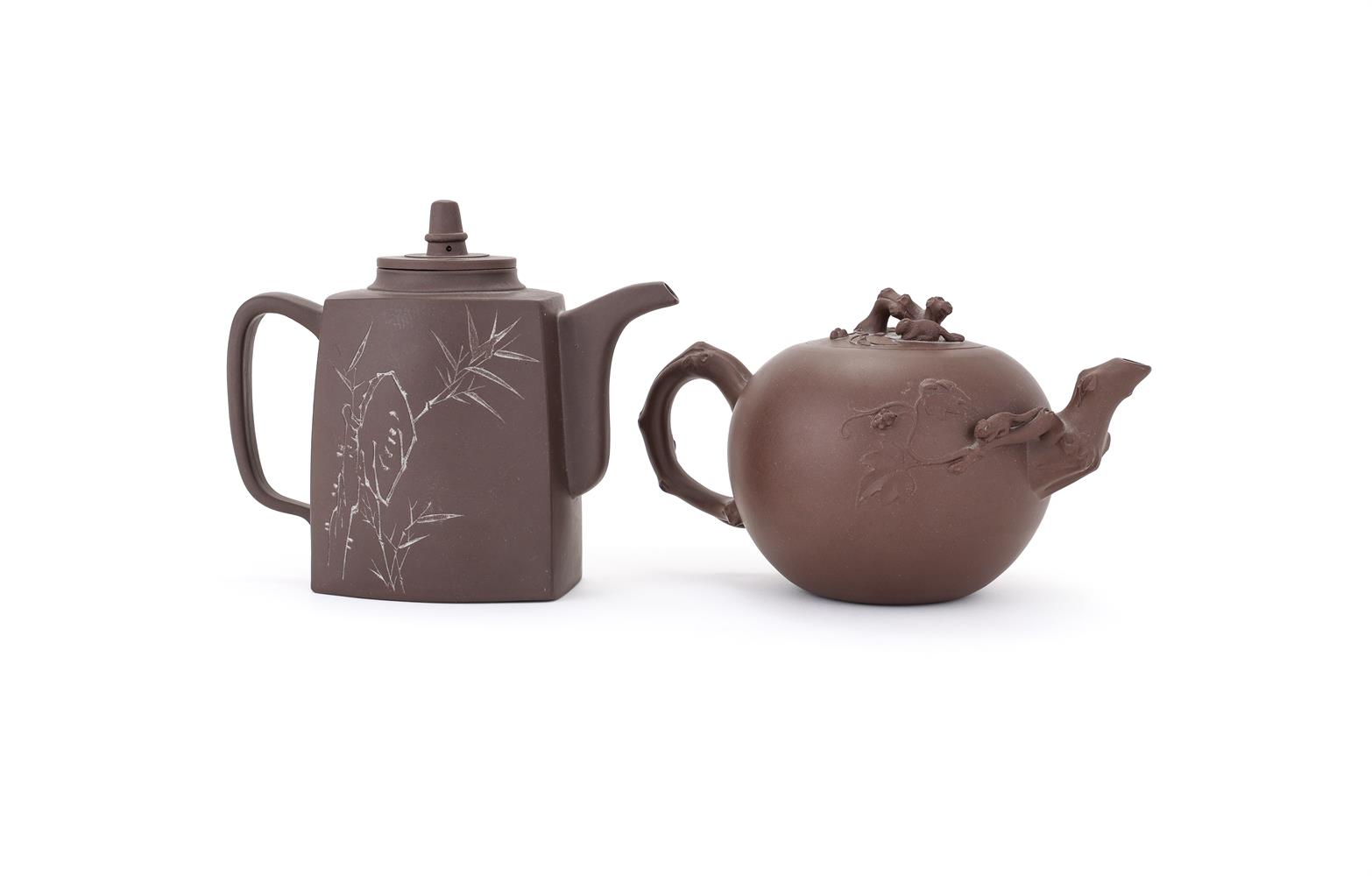 A Chinese Yixing teapot