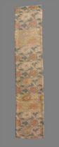 An elegant Chinese silk brocade panel