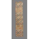 An elegant Chinese silk brocade panel