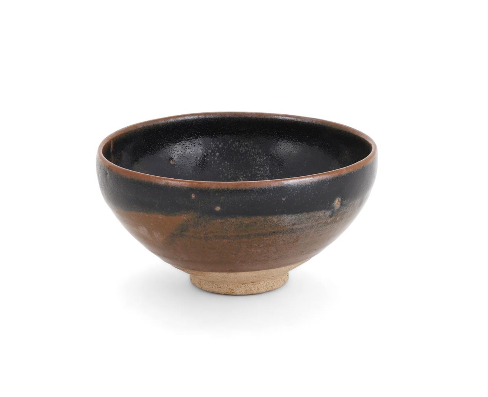 A Chinese 'Henan' russet-splashed black glazed bowl