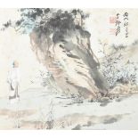 Manner of Zhang Daqian (1899-1983), Scholar and Pine Tree