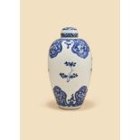 A Chinese blue and white jar and cover