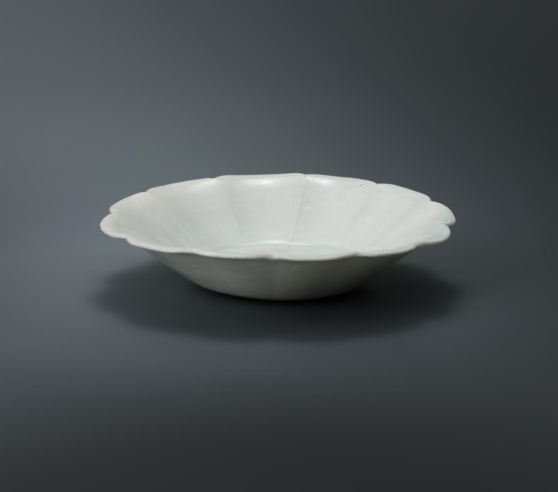 A Chinese Qingbai lobed saucer - Image 2 of 3