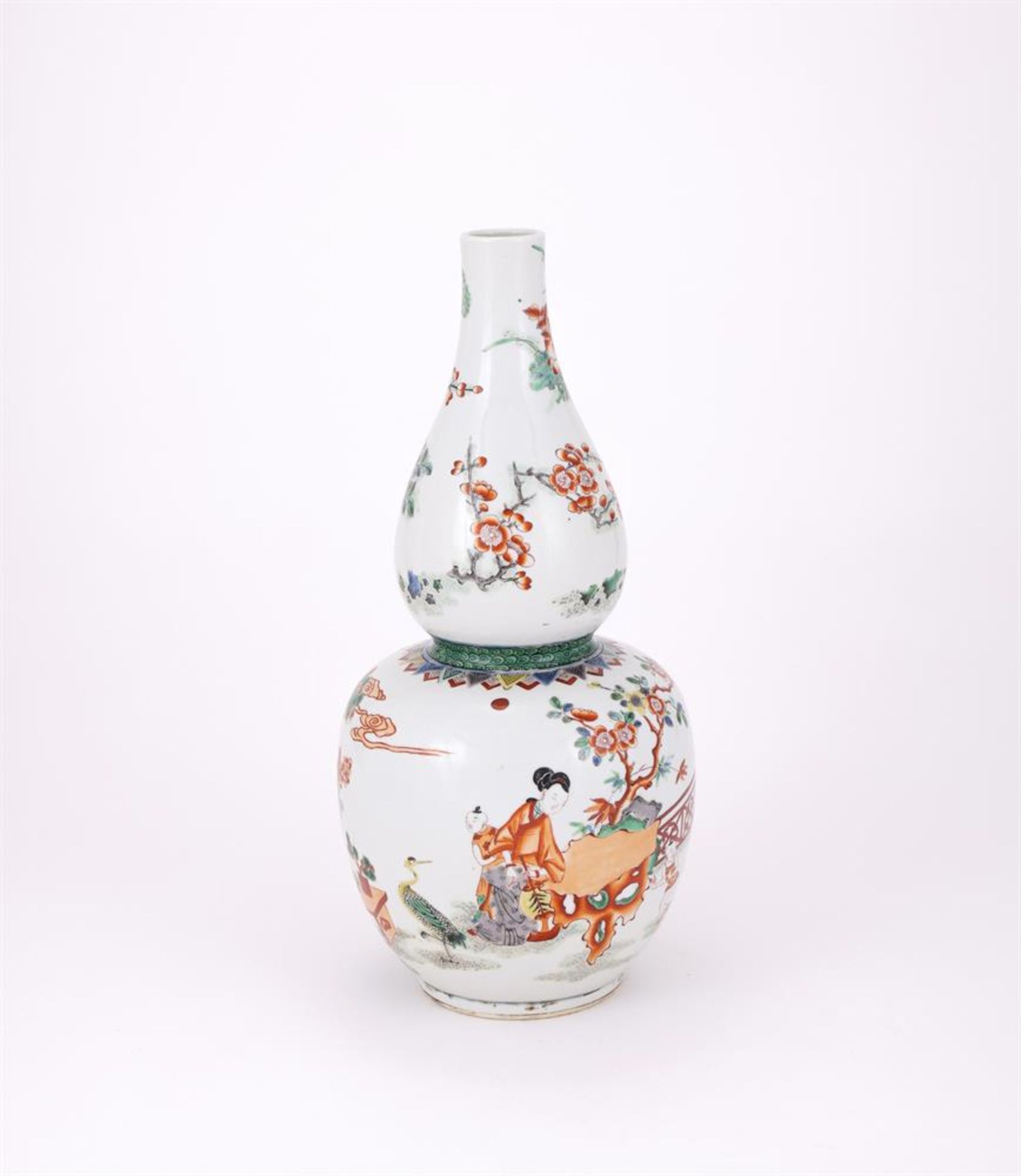 A Chinese Famille Verte 'Double Gourd' vase - Bild 2 aus 4