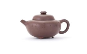 A Chinese Yixing teapot