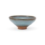 A Chinese Junyao blue glazed bowl