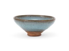A Chinese Junyao blue glazed bowl