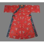 A Chinese Manchu Ladies full length robe