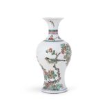 A Chinese Famille Verte vase