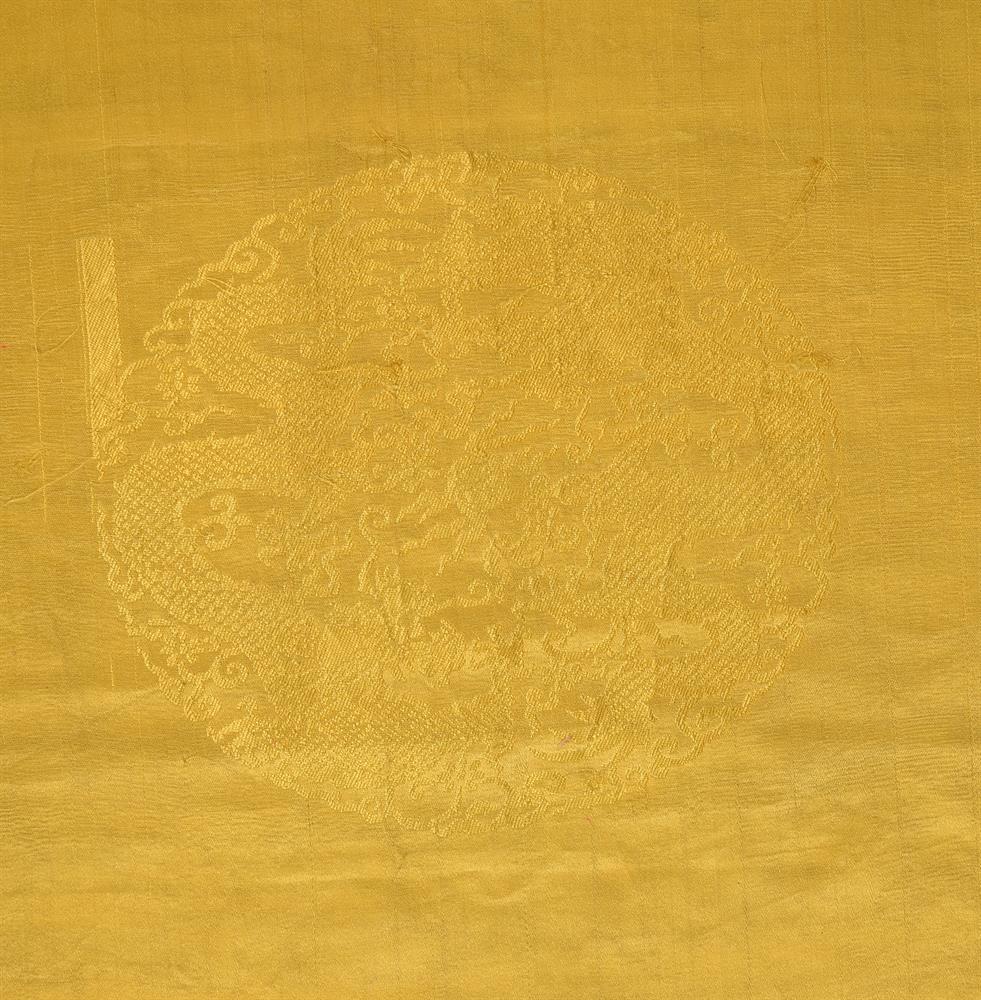 A Chinese Imperial yellow silk bolt - Image 2 of 3