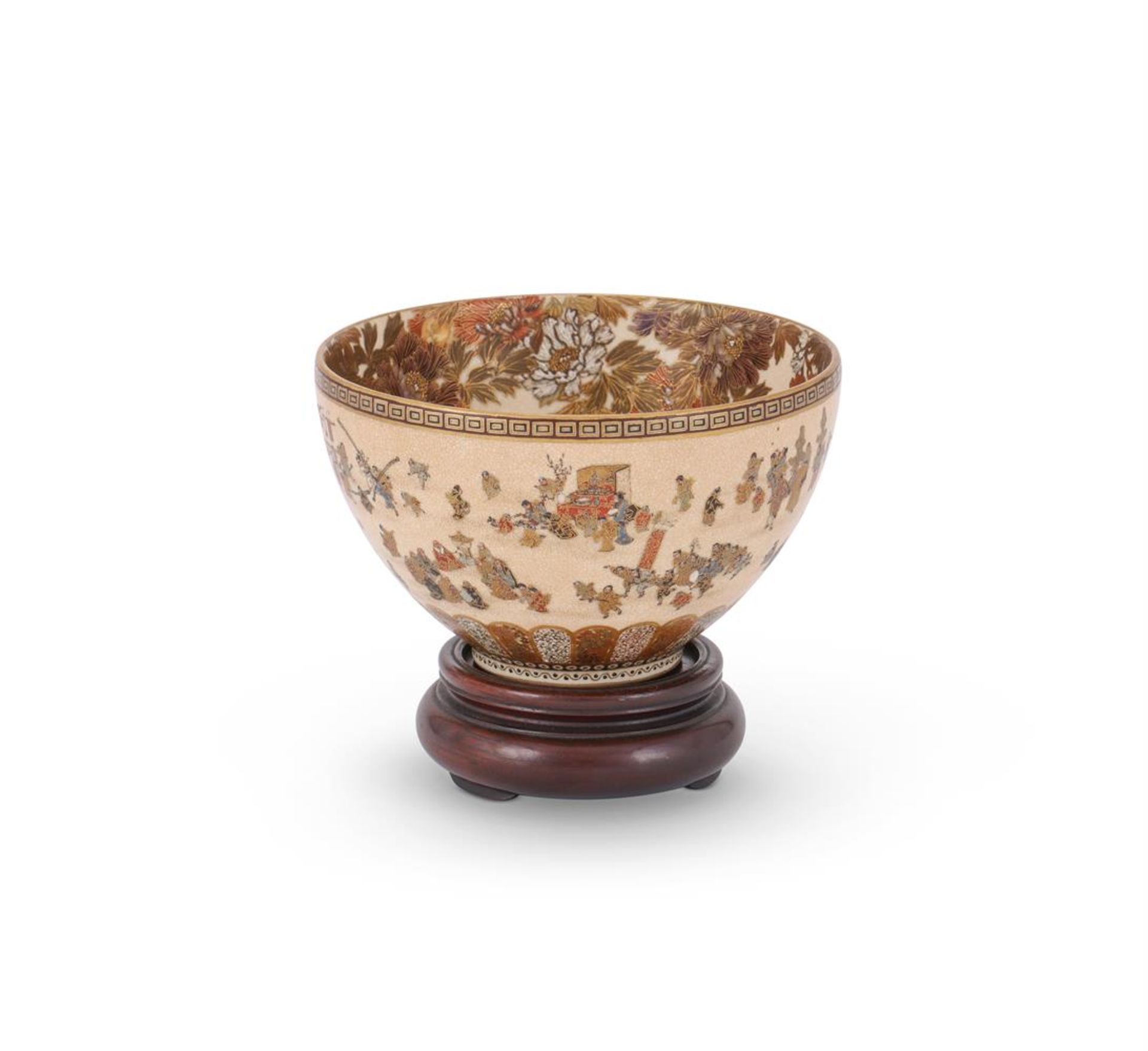 A Satsuma bowl by Yabu Meizan