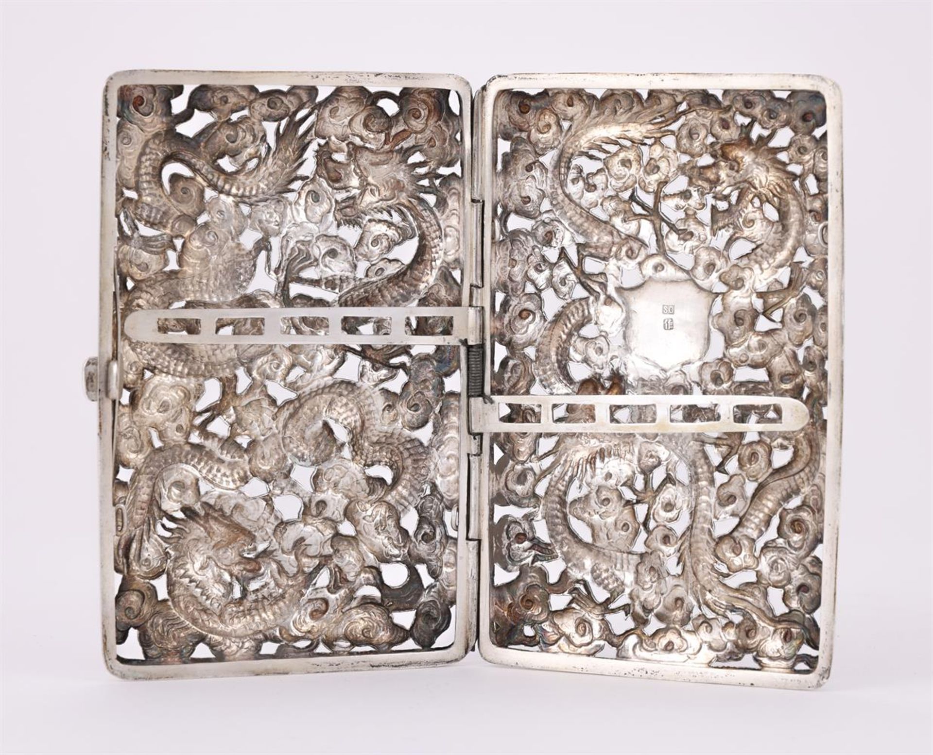 A Chinese silver 'Dragon' Cheroot holder - Bild 5 aus 5