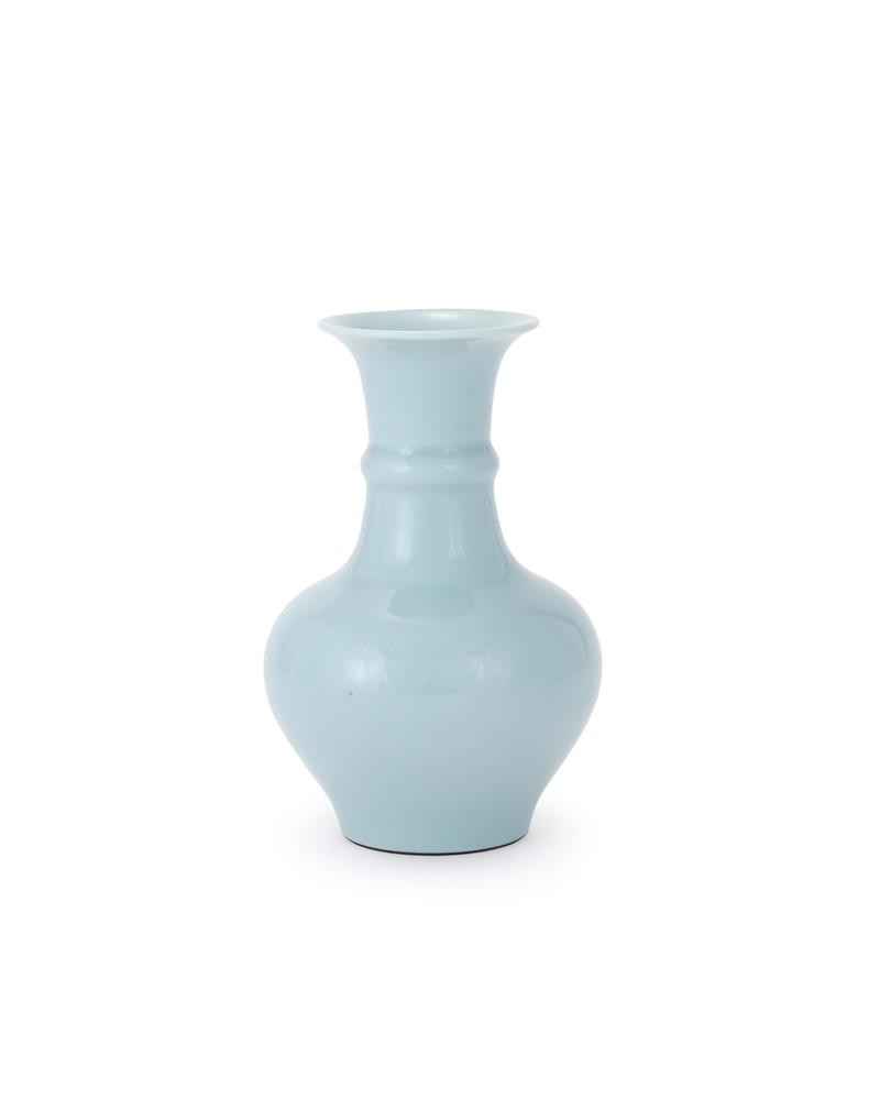 A Chinese clair de lune vase