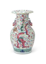 A Chinese Famille rose 'Dragon' vase