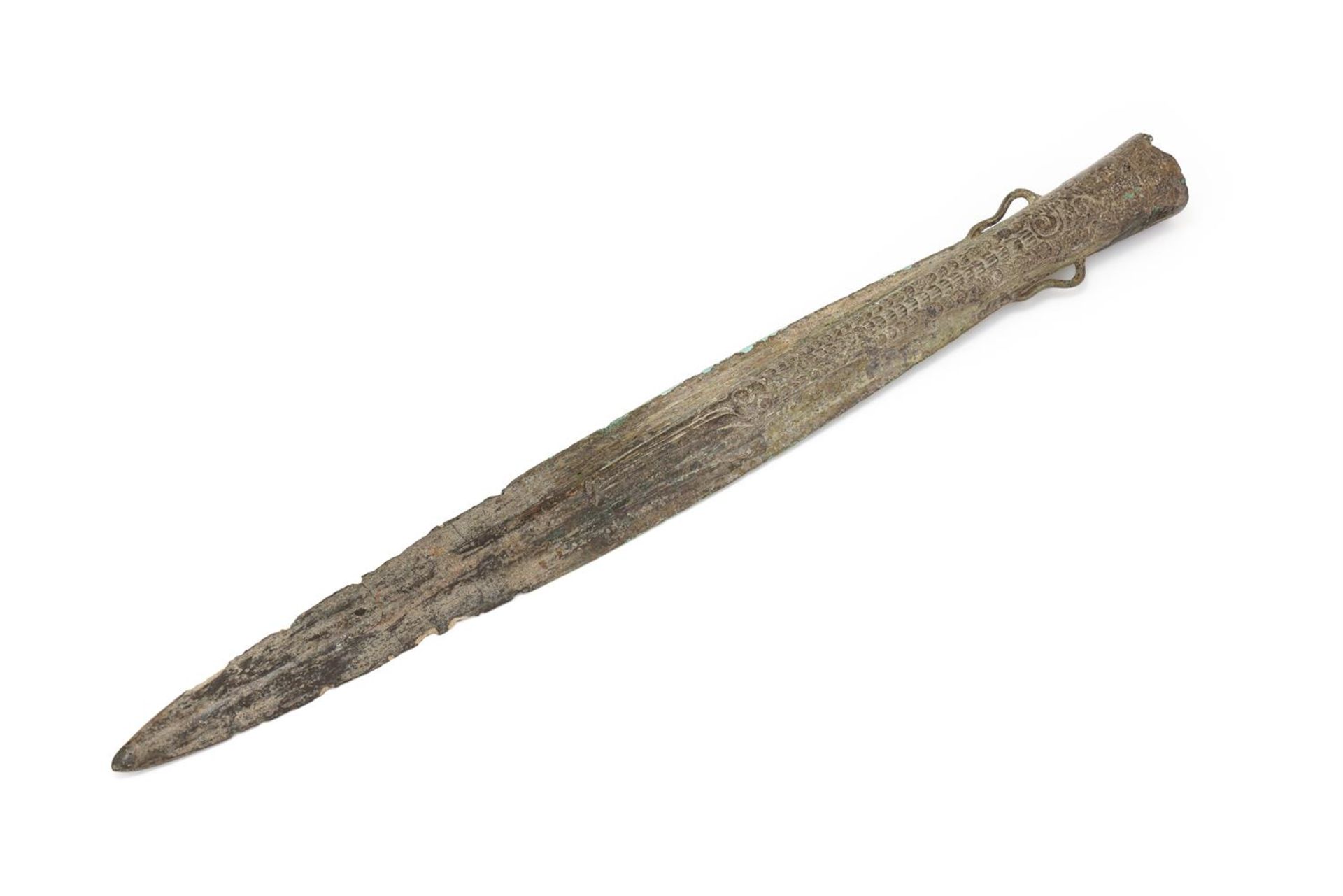 A Chinese bronze spearhead - Bild 2 aus 5