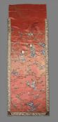A Chinese silk 'Hundred Boys' wall hanging