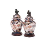 A pair of Samson or Continental Imari vases