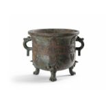 A large Chinese 'archaistic' bronze jardinière