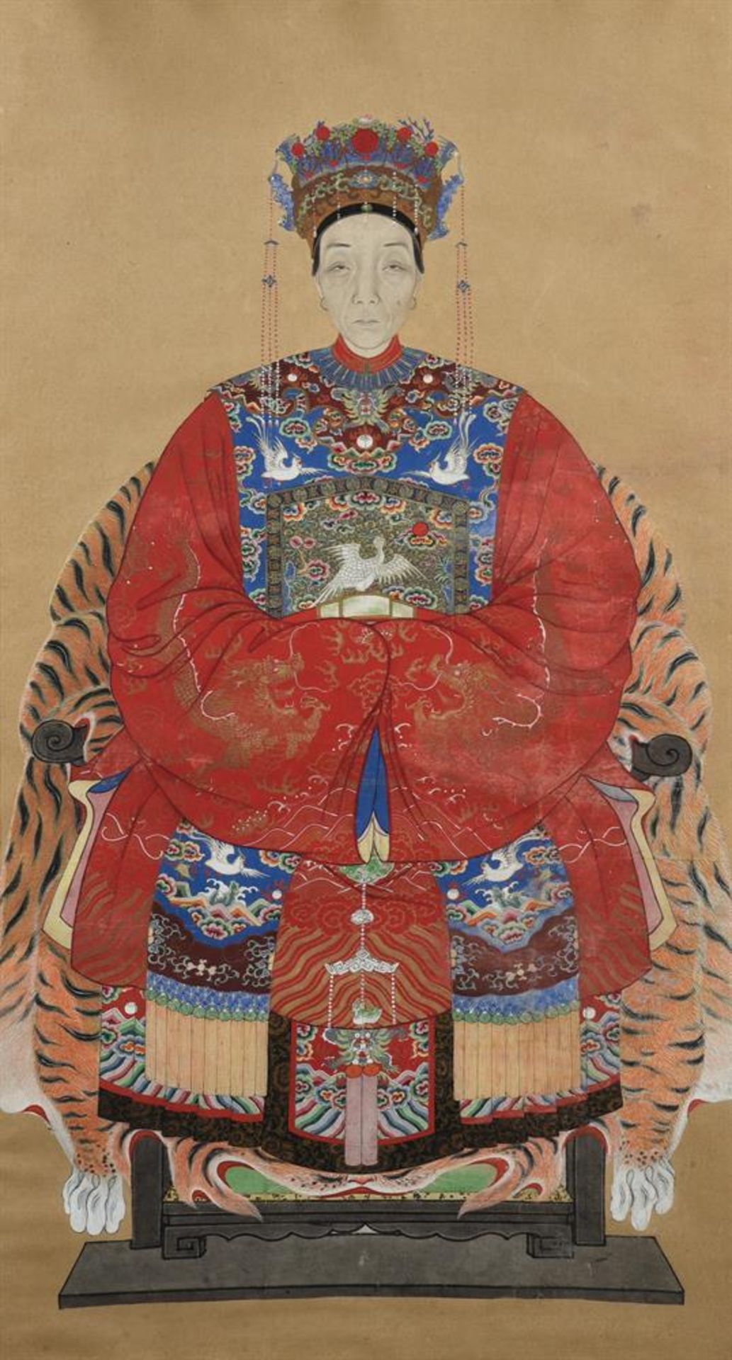 A pair of Chinese ancestral paintings