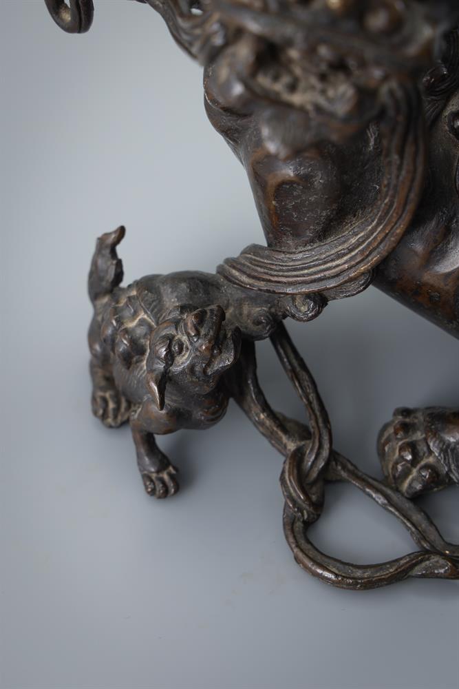 A Chinese bronze Buddhistic lion - Image 3 of 3
