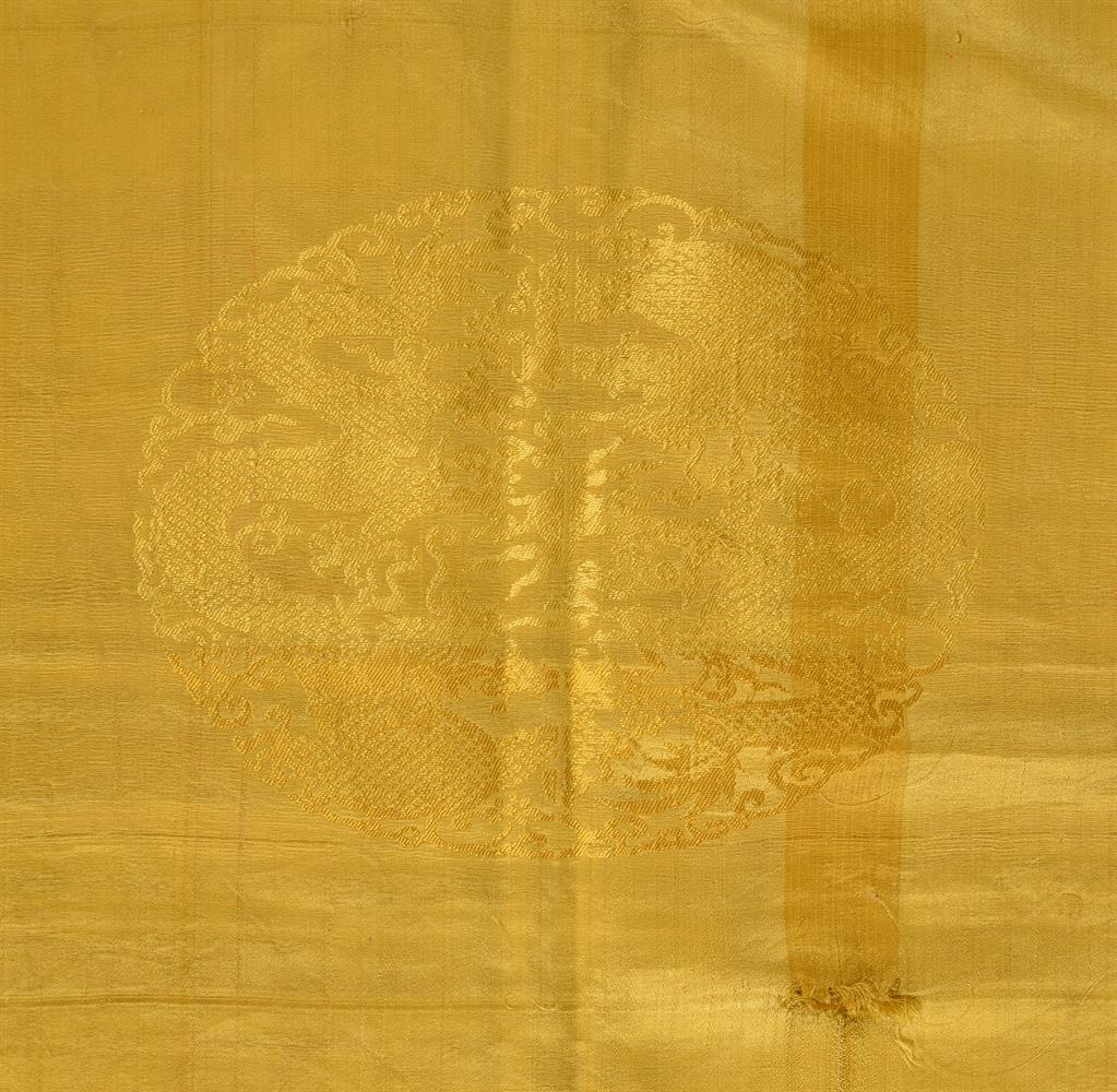 A Chinese Imperial yellow silk bolt - Image 3 of 3
