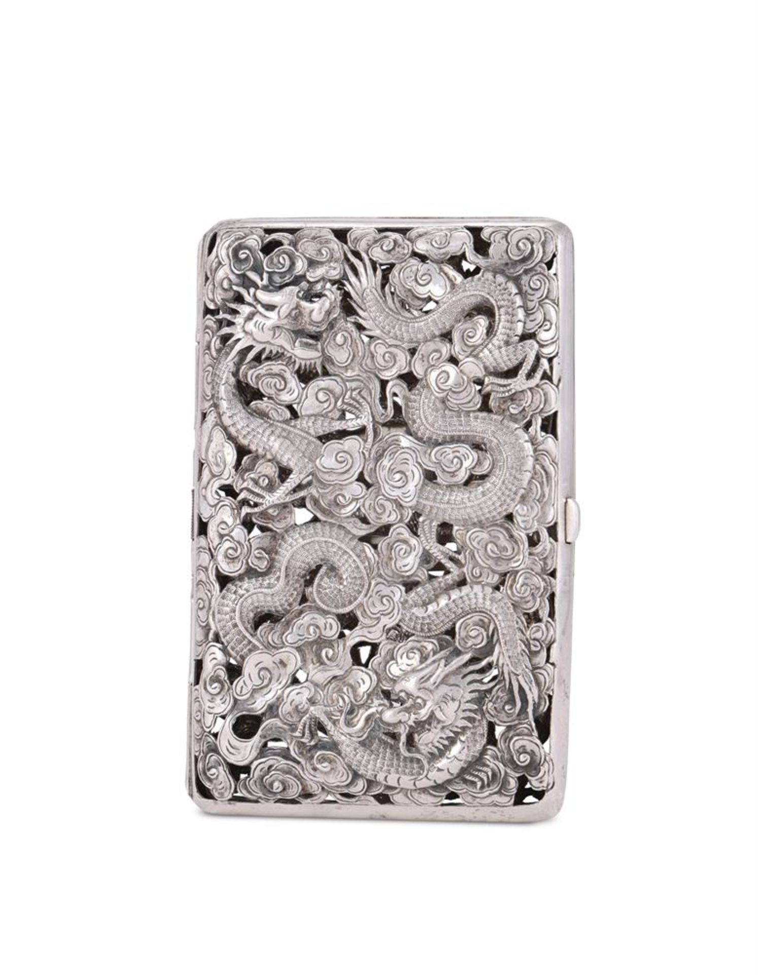 A Chinese silver 'Dragon' Cheroot holder - Bild 2 aus 5