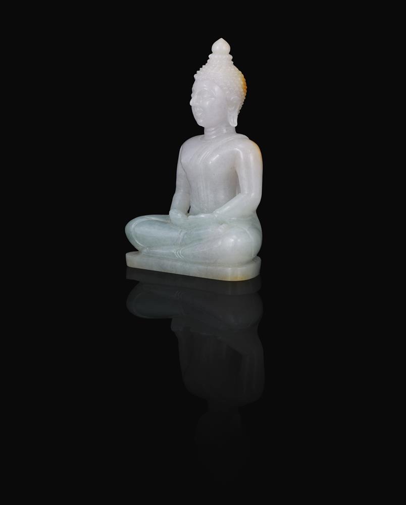 A Chinese jadeite Buddha - Image 2 of 4