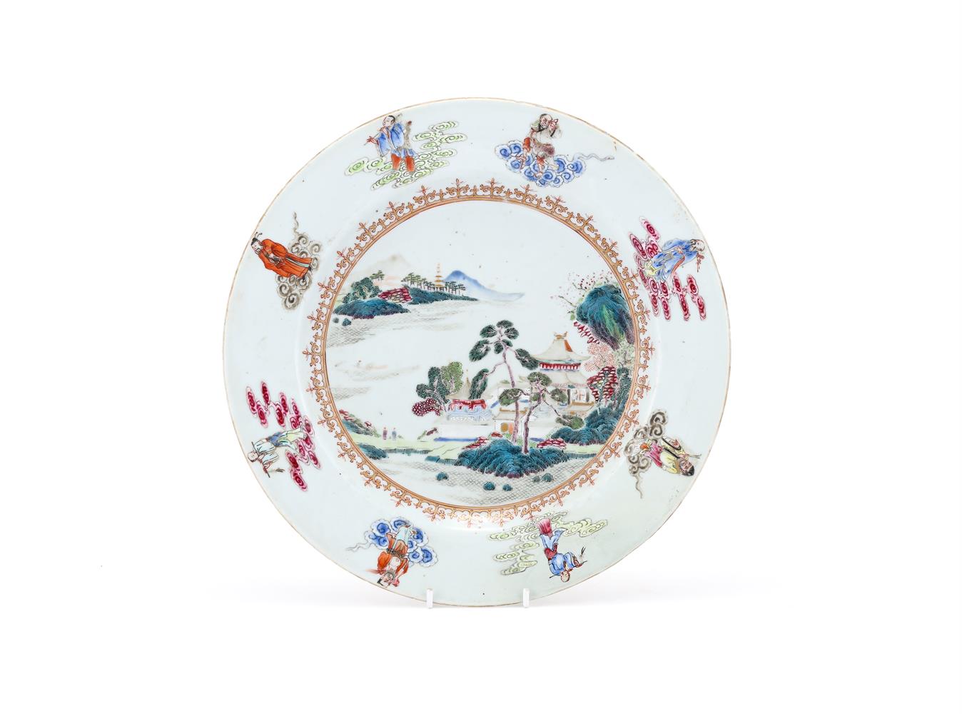 A Chinese Famille Rose dish