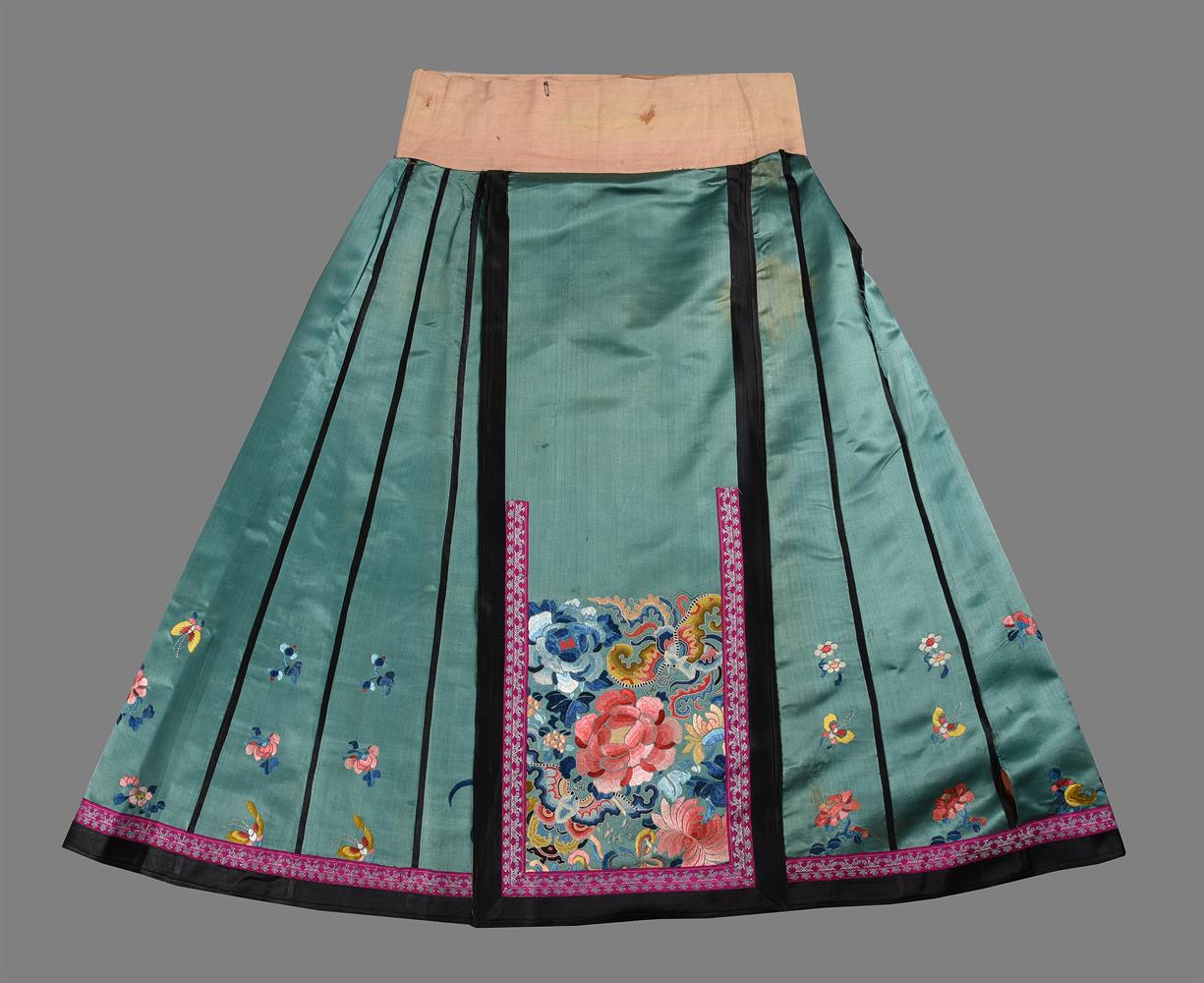 Two Chinese Han Women's pleated skirts - Image 2 of 9