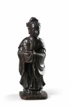 A large hardwood figure of a Daoist Immortal