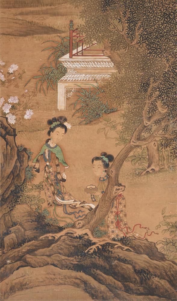 A Chinese scroll painting