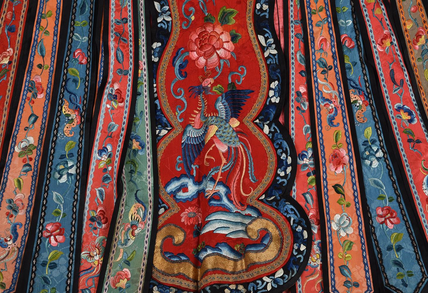 A Chinese silk wedding skirt - Image 2 of 2
