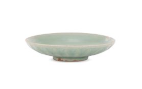 A Chinese 'longquan' shallow dish