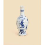 A Chinese blue and white vase