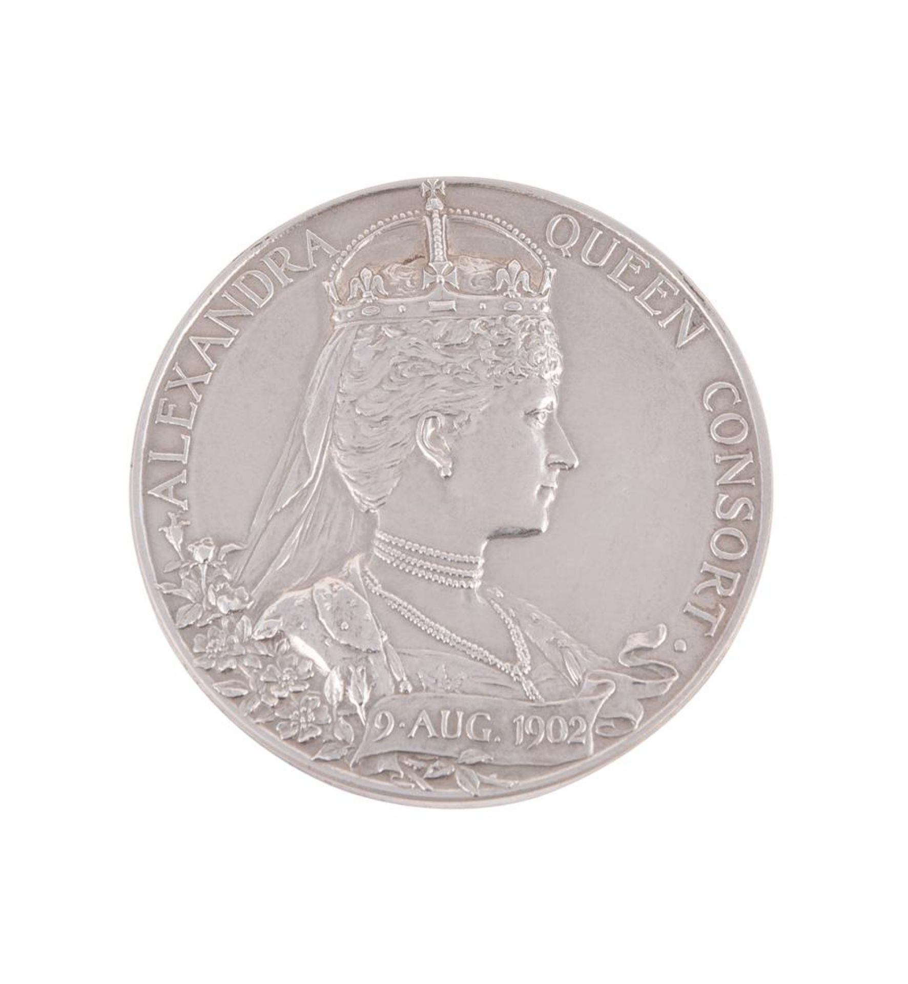 EDWARD VII, CORONATION 1902 OFFICIAL MEDAL IN SILVER