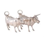 A FRENCH SILVER COW CREAMER