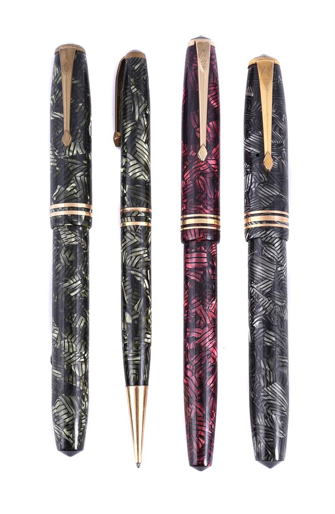 CONWAY STEWART, A COLLECTION OF FOUR PENS
