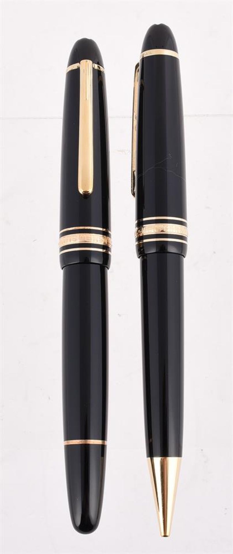 MONTBLANC, MEISTERSTÜCK, A BLACK ROLLERBALL AND PENCIL